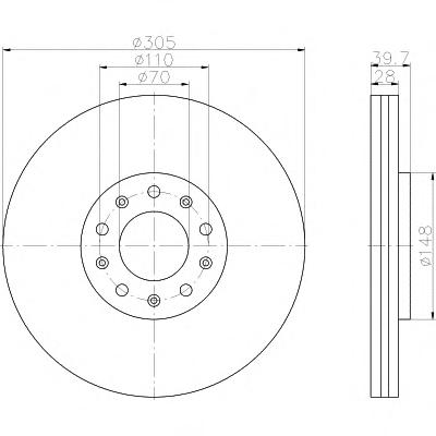 Тормозной диск TEXTAR