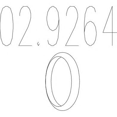 Уплотнительное кольцо, труба выхлопного газа MTS