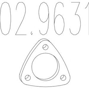 Прокладка, труба выхлопного газа MTS