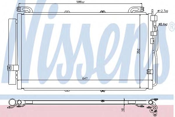 Конденсатор, кондиционер NISSENS