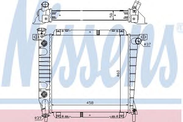 Радиатор, охлаждение двигателя NISSENS