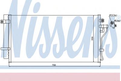 Конденсатор, кондиционер NISSENS 940099