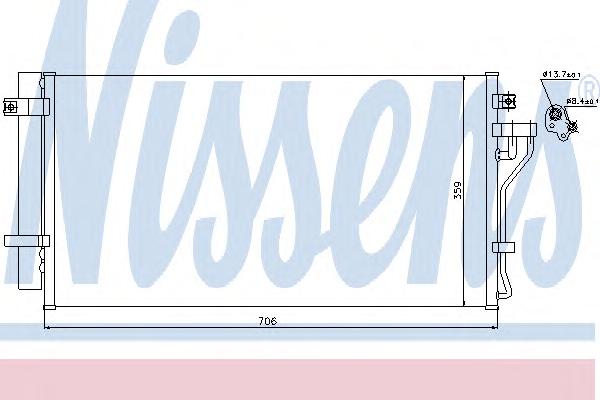 Конденсатор, кондиционер NISSENS