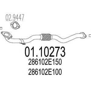 Труба выхлопного газа MTS 01.10273