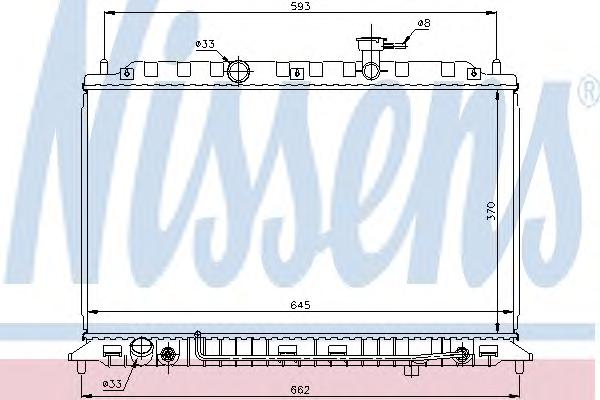 Радиатор охлаждения NISSENS