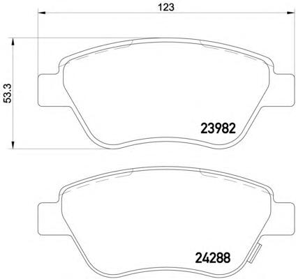 Комплект тормозных колодок, дисковый тормоз TEXTAR