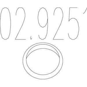 Прокладка, труба выхлопного газа MTS 02.9251