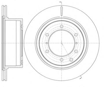 Тормозной диск ROADHOUSE 6115910