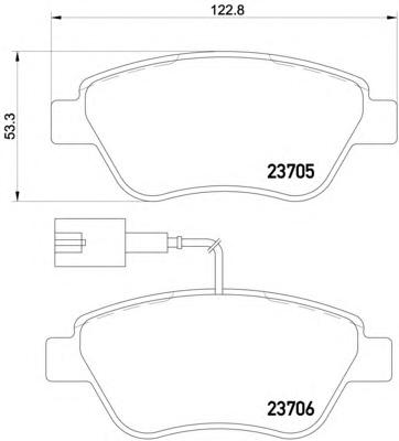 Комплект тормозных колодок, дисковый тормоз TEXTAR