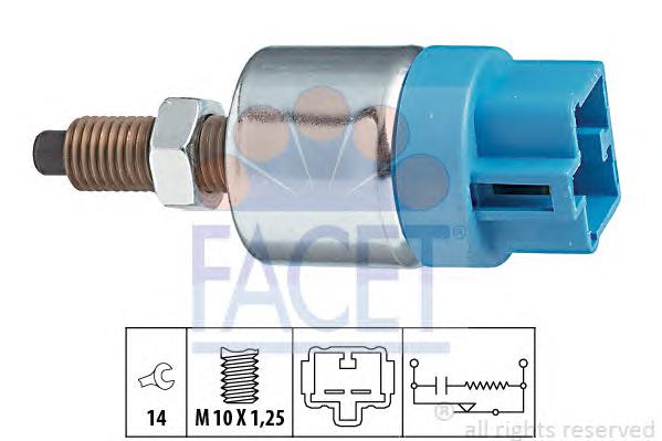 Выключатель фонаря сигнала торможения FACET
