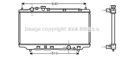 Радиатор, охлаждение двигателя AVA QUALITY COOLING MZ 2098