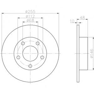 Тормозной диск TEXTAR 92117303