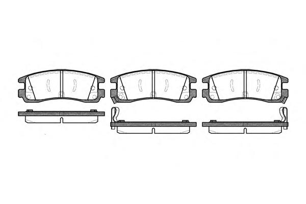 Комплект тормозных колодок, дисковый тормоз ROADHOUSE