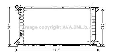 Радиатор, охлаждение двигателя AVA QUALITY COOLING FD 2206