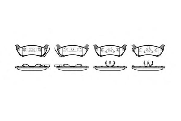 Комплект тормозных колодок, дисковый тормоз ROADHOUSE