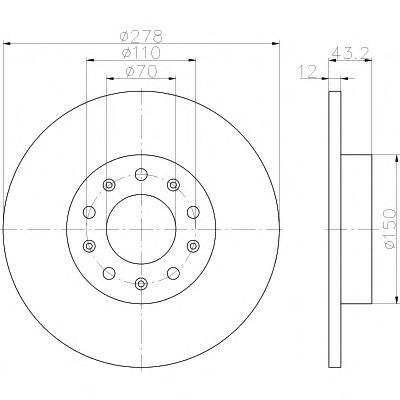 Тормозной диск TEXTAR