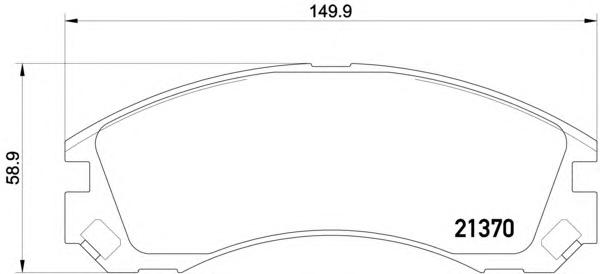Комплект тормозных колодок, дисковый тормоз TEXTAR