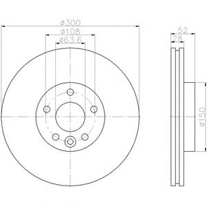 Тормозной диск TEXTAR 92196903