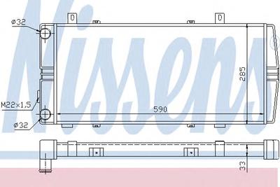 Радиатор охлаждения NISSENS 64102