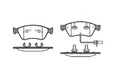 Комплект тормозных колодок, дисковый тормоз ROADHOUSE 2105602