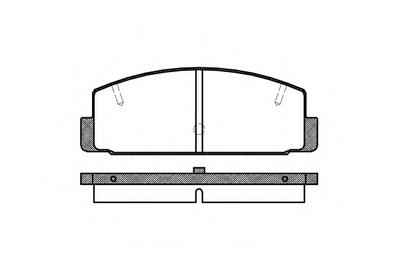 Комплект тормозных колодок, дисковый тормоз ROADHOUSE 217920