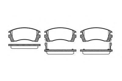 Комплект тормозных колодок, дисковый тормоз ROADHOUSE 236302