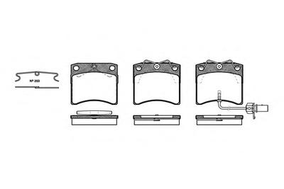 Комплект тормозных колодок, дисковый тормоз ROADHOUSE 238511