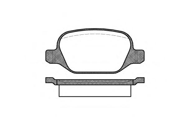 Комплект тормозных колодок, дисковый тормоз ROADHOUSE