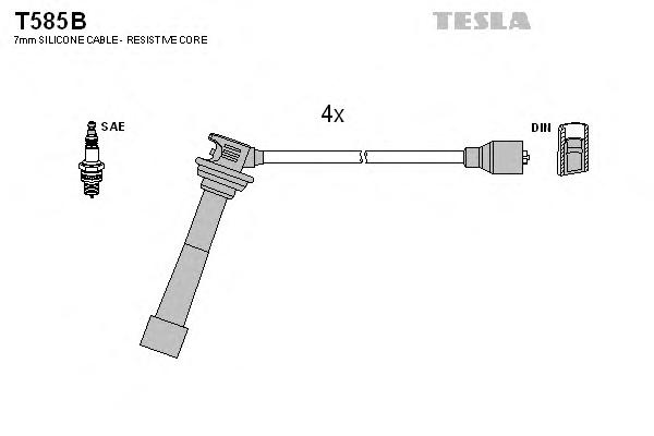 Комплект проводов зажигания TESLA