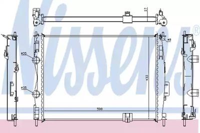 Радиатор охлаждения NISSENS 67367