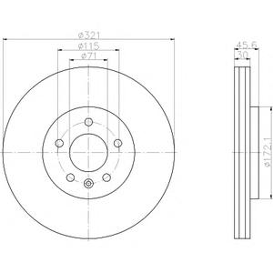 Тормозной диск TEXTAR 92256803