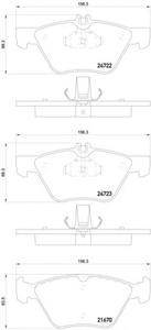 Комплект тормозных колодок, дисковый тормоз TEXTAR 2472201
