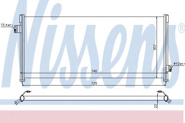 Конденсатор, кондиционер NISSENS