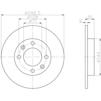 Тормозной диск TEXTAR