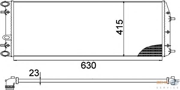 Радиатор охлаждения HELLA