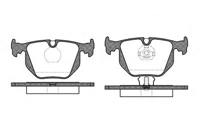 Комплект тормозных колодок, дисковый тормоз ROADHOUSE 238100