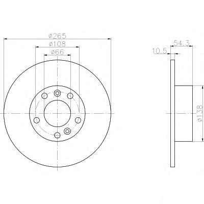 Тормозной диск TEXTAR