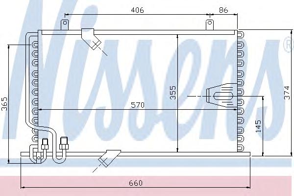 Конденсатор, кондиционер NISSENS
