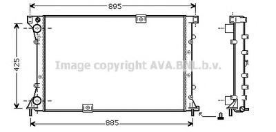 Радиатор, охлаждение двигателя AVA QUALITY COOLING RT 2313