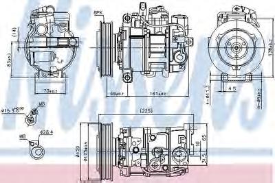 Компрессор, кондиционер NISSENS 89209