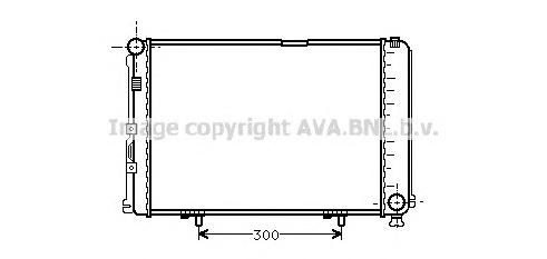 Радиатор, охлаждение двигателя AVA QUALITY COOLING