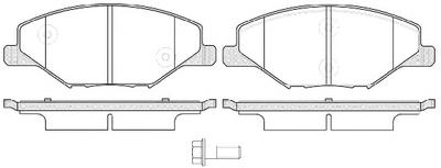 Комплект тормозных колодок, дисковый тормоз ROADHOUSE 2155300