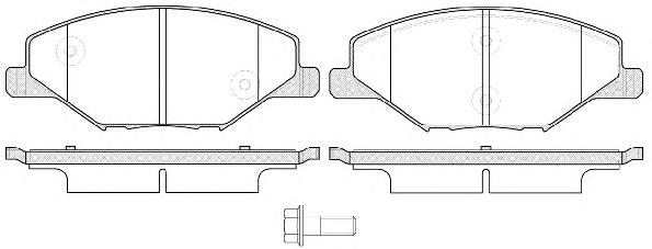 Комплект тормозных колодок, дисковый тормоз ROADHOUSE