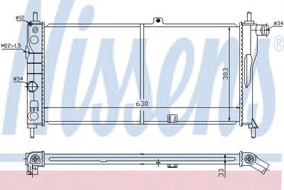 Радиатор охлаждения NISSENS 632741