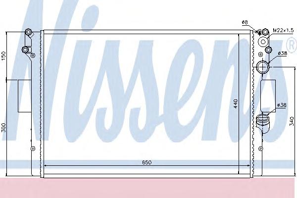 Радиатор, охлаждение двигателя NISSENS