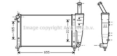 Радиатор, охлаждение двигателя AVA QUALITY COOLING FTA 2218