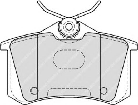 Комплект тормозных колодок, дисковый тормоз FERODO