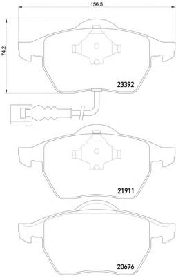 Комплект тормозных колодок, дисковый тормоз TEXTAR