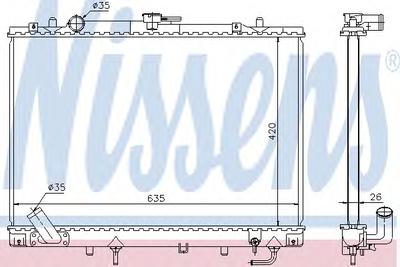 Радиатор охлаждения NISSENS 68154