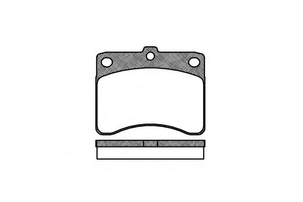 Комплект тормозных колодок, дисковый тормоз ROADHOUSE
